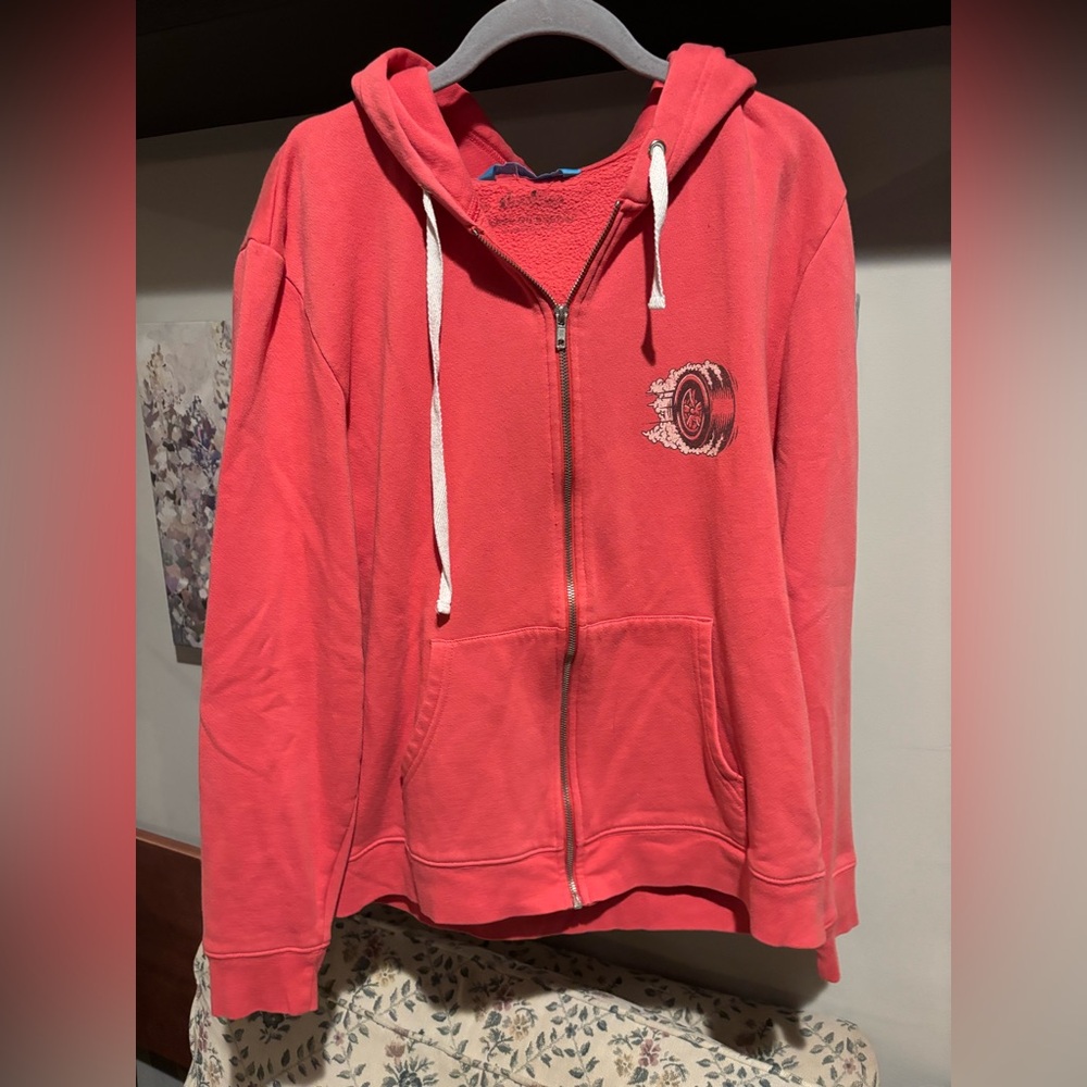 Red Zip-Up Car Hoodie